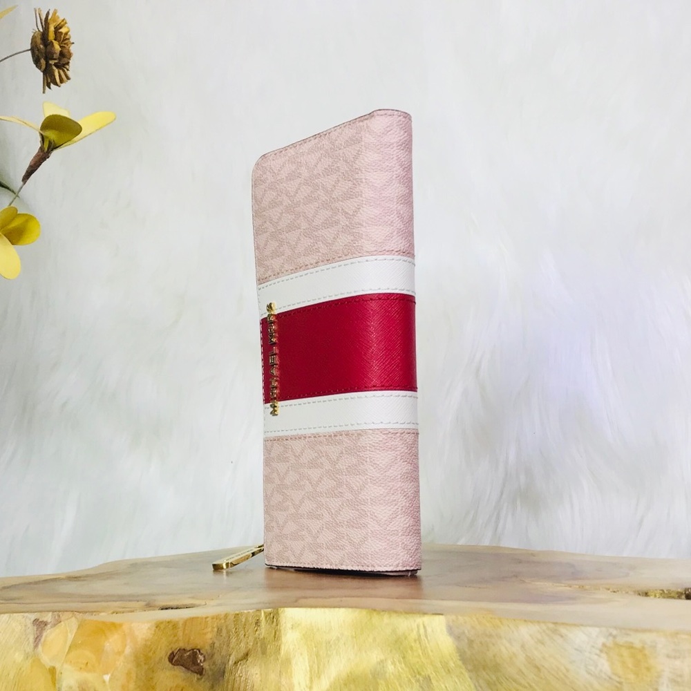 Michael Kors Center Stripe Leather Wallet - Picture 7 of 8